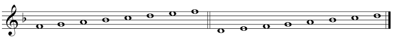 b flat instrument e minor scale